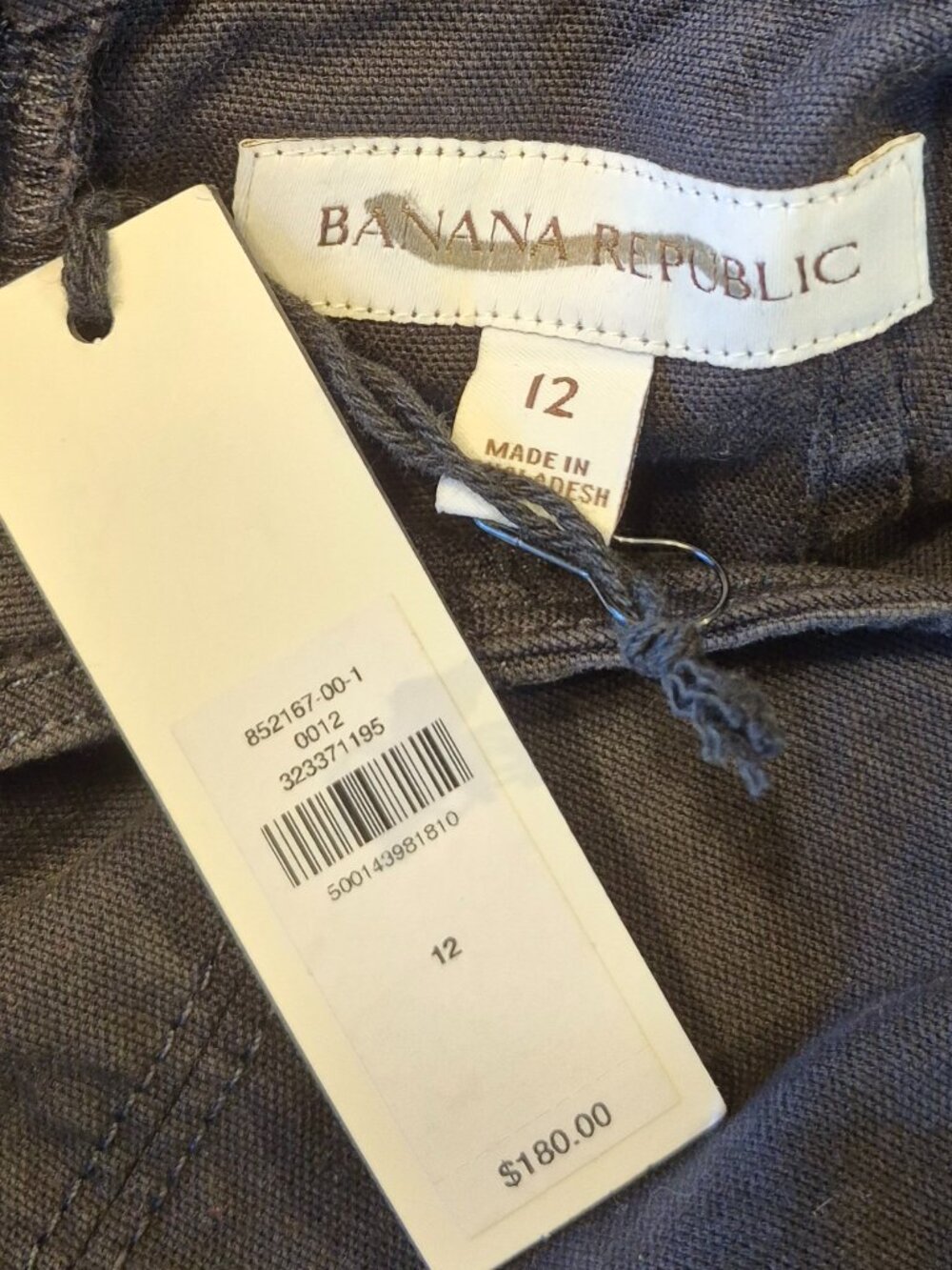 NWT Banana Republic sz 12 Stretch Cotton Barrel Midi Dress Fit & Flare - Picture 7 of 8